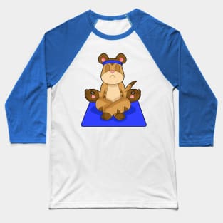 Meerkat Yoga Meditation Baseball T-Shirt